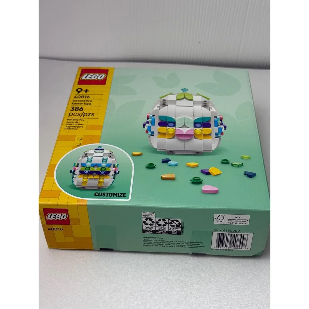 LEGO 40816 Decorative Easter Egg Building Set 386 Pcs Seasonal Decor New